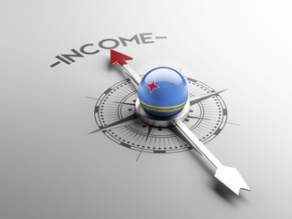 Aruba. Income Concept © xtock