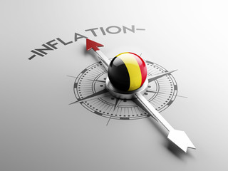 Fototapeta premium Belgium Inflation Concept.
