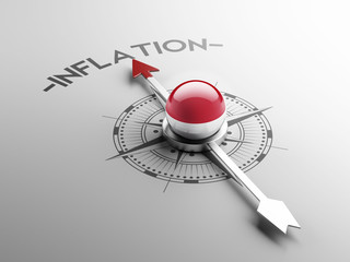 Fototapeta premium Indonesia Inflation Concept.