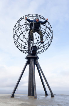 Man In The North Cape Globe