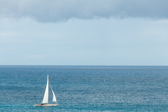 Sailing sloop in the Caribbean V