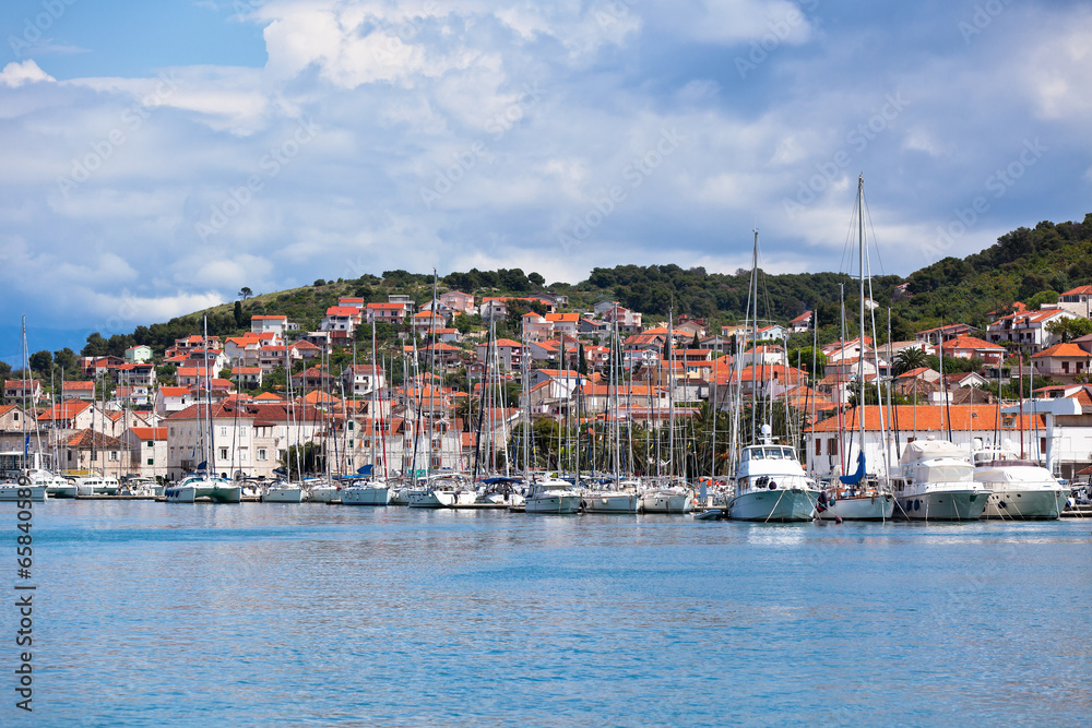 Canvas Prints Trogir, Croatia Marina view