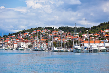 Fototapeta na wymiar Trogir, Croatia Marina view