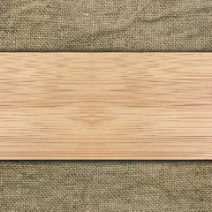 Background made of wooden planks and old canvas