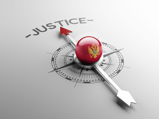 Montenegro. Justice Concept.