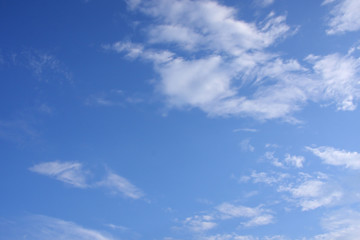 white cloud on blue sky