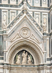 Fototapeta na wymiar Szczegóły na Dome w Florencja, Włochy