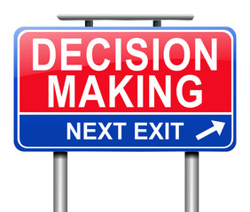 Decision making concept.