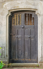 Vintage door in a cemetery