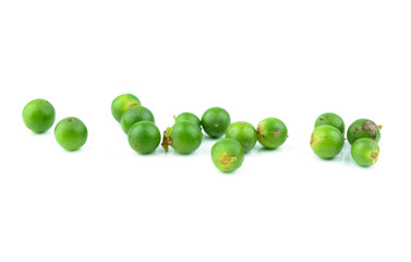 Fresh pepper on white background