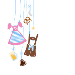 Octoberfest Hanging Symbols Pattern