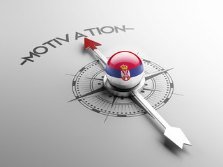 Fototapeta premium Serbia Motivation Concept