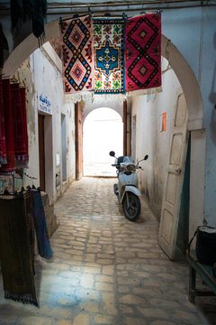 Scooter in Medina Walkway