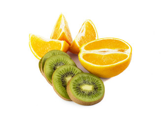 Orange and kiwi