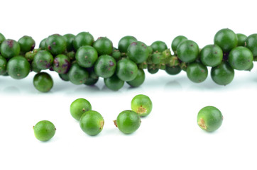 Fresh pepper on white background