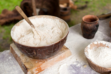 Vintage dough for baking
