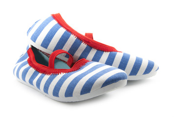 striped shoes