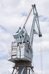 Fototapeta na wymiar Cranes in the harbour