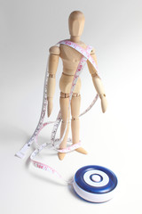 デッサン人形とメジャー