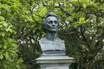 Büste von James C. Mangan im "St. Stephen's Green Park", Dublin, Irland