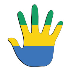 Gabon handprint