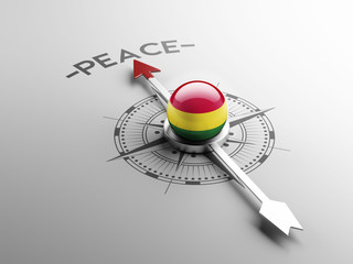 Fototapeta premium Bolivia Peace Concept.
