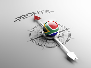 Fototapeta premium South Africa Profit Concept.