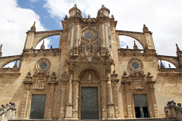 Fototapeta na wymiar Katedra San Salvador w Jerez de la Frontera, Hiszpania