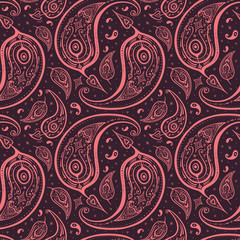 Seamless Paisley background.