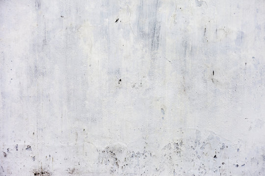 Grungy white concrete wall background