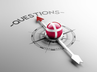 Fototapeta premium Denmark Questions Concept