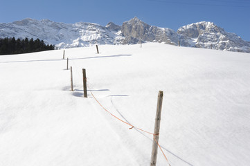 Winter landscape of Engelberg