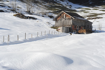 Winter landscape of Engelberg