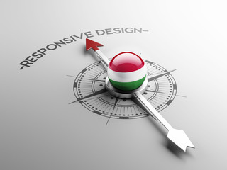 Fototapeta premium Hungary Responsive Design Concept