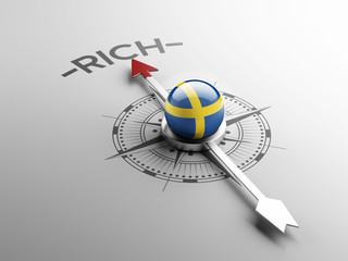 Sweden Rich Concept.