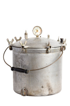 Antique Aluminum Pressure Cooker-Canner