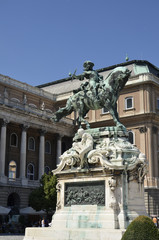 Fototapeta na wymiar Pomnik księcia Eugeniusza Sabaudzkiego, Budapeszcie.