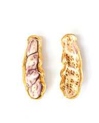 Boiled peanuts on white background