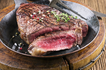 Steak in der Pfanne