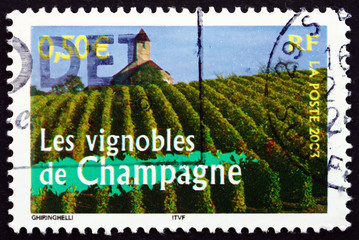 Postage stamp France 2003 Vineyards of Champagne