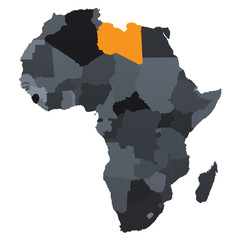 mape africa lybia