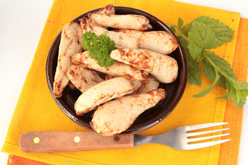 aiguillettes de poulet