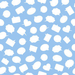 Speech bubbles. Seamless pattern.