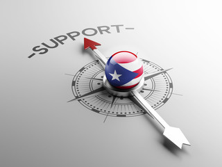 Fototapeta premium Puerto Rico Support Concept