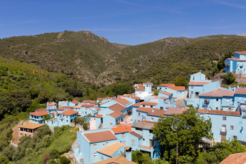 Fototapeta premium Juzcar Júzcar village des schtroumpfs pitufo andalousie