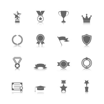 Award icons set