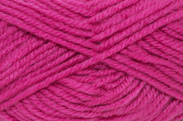 Pink knitting yarn
