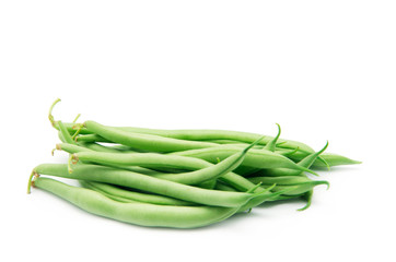 Few green french beans