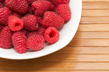Fresh raspberries