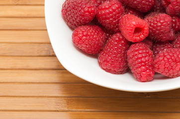 Fresh raspberries